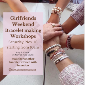 Gemstone BRACELET  making Workshop / Girlfriends Weekend