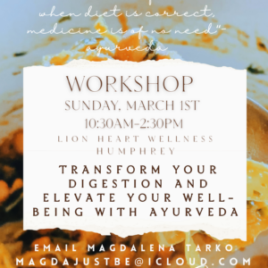 STRONG DIGESTION IN PERSON WORKSHOP